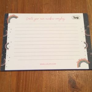 Lug rainbow notepad